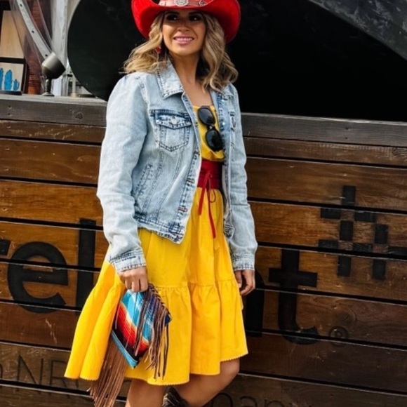 CYNTHIA ROWLEY Yellow Dress HIGH/LOW - Picture 1 of 13